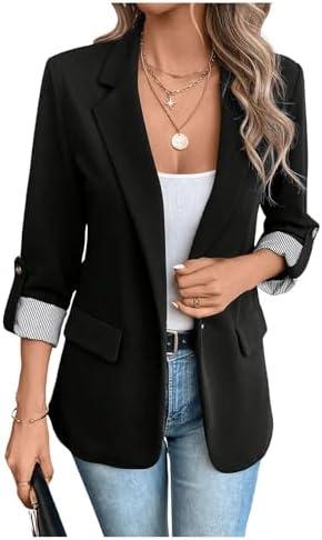 Here are some creatively neutral titles for the listed products, each within the character limit:



<ol>
<li>“Classic Women’s Stretchy Jean Jacket for Casual Style”</li>
<li>“Vintage-Inspired Tweed Blazer for Elegant Occasions”</li>
<li>“Affordable Tailored Blazer for Versatile Outfits”</li>
<li>“Chic Linen Blazer with Flared Sleeves for Women”</li>
<li>“Elegant Ribbons Blazer for Casual Business Looks”</li>
<li>“Casual Women’s Lapel Suit with Comfortable Fit”</li>
<li>“Timeless Louisa Jacket – Perfect for Any Wardrobe”</li>
<li>“Sleek Sleeveless Blazer Dress for Work or Events”</li>
<li>“Fashionable Open Front Knit Blazer for Office Wear”</li>
<li>“Springy Lapel Blazer Jackets for Business Casual Style”</li>
<li>“Casual Notch Lapel Blazer for Work and Daily Wear”</li>
</ol>
<p>“></p>
<h2>Elegant Women’s Blazer for Office Wear</h2>
<p>This sophisticated blazer embodies a blend of style and functionality, making it a perfect addition to any professional wardrobe. Designed with a <a href=