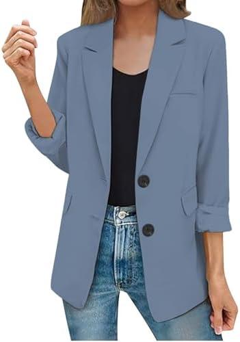 Here are some creatively neutral titles for the listed products, each within the character limit:



<ol>
<li>“Classic Women’s Stretchy Jean Jacket for Casual Style”</li>
<li>“Vintage-Inspired Tweed Blazer for Elegant Occasions”</li>
<li>“Affordable Tailored Blazer for Versatile Outfits”</li>
<li>“Chic Linen Blazer with Flared Sleeves for Women”</li>
<li>“Elegant Ribbons Blazer for Casual Business Looks”</li>
<li>“Casual Women’s Lapel Suit with Comfortable Fit”</li>
<li>“Timeless Louisa Jacket – Perfect for Any Wardrobe”</li>
<li>“Sleek Sleeveless Blazer Dress for Work or Events”</li>
<li>“Fashionable Open Front Knit Blazer for Office Wear”</li>
<li>“Springy Lapel Blazer Jackets for Business Casual Style”</li>
<li>“Casual Notch Lapel Blazer for Work and Daily Wear”</li>
</ol>
<p>“></p>
<h2>Stylish and Versatile Open Front Jackets for Professional Settings</h2>
<p>This collection of lightweight suit jackets for women offers a balance of style and functionality essential for the modern workplace. Designed with a <strong>lapel collar</strong> and an <strong>open front</strong>, these blazers are not just formal but can seamlessly transition into more casual settings as well. The various color options, from classic black to trendy green and vibrant pink, ensure that every woman can find something that resonates with her personal style. Made from <strong>washable materials</strong>, they provide convenience for busy professionals, making maintenance a breeze. The <a href=