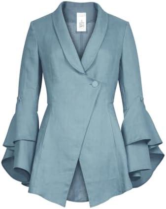 Here are some creatively neutral titles for the listed products, each within the character limit:



<ol>
<li>“Classic Women’s Stretchy Jean Jacket for Casual Style”</li>
<li>“Vintage-Inspired Tweed Blazer for Elegant Occasions”</li>
<li>“Affordable Tailored Blazer for Versatile Outfits”</li>
<li>“Chic Linen Blazer with Flared Sleeves for Women”</li>
<li>“Elegant Ribbons Blazer for Casual Business Looks”</li>
<li>“Casual Women’s Lapel Suit with Comfortable Fit”</li>
<li>“Timeless Louisa Jacket – Perfect for Any Wardrobe”</li>
<li>“Sleek Sleeveless Blazer Dress for Work or Events”</li>
<li>“Fashionable Open Front Knit Blazer for Office Wear”</li>
<li>“Springy Lapel Blazer Jackets for Business Casual Style”</li>
<li>“Casual Notch Lapel Blazer for Work and Daily Wear”</li>
</ol>
<p>“></p>
<h2>Stylish and Versatile Linen Blazer for Women</h2>
<p>This chic blazer crafted from <strong>100% linen</strong> offers a lightweight and breathable option, perfect for transitional weather. The <strong>flared sleeves</strong> add a touch of elegance, while the <a href=