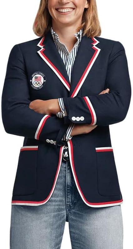 Support ​USA ‌Team ​with Women's Elegant Olympic Blazers