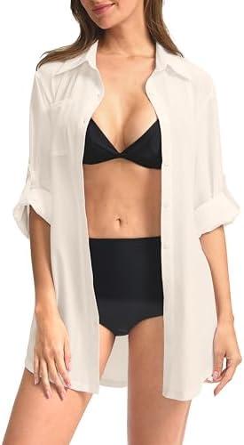 

<ol>
<li>Plus Size Swimsuit Cover-Up, Short‍ Sleeve & Stylish ‍  </li>
<li>Chic Wedding Sarong ⁣Cover-Ups for Beach ⁤Lovers  </li>
<li>Criss Cross Wrap⁢ Beachwear Dress – ‌Perfect for Summer  </li>
<li>Colorful Tropical Beach Cover-Ups with Tassel Details  </li>
<li>Lightweight Floral Open Front Cardigan for ​Summer  </li>
<li>Women’s Floral Mini Tunic Dress with Pockets  </li>
<li>Sheer Crochet Long Sleeve Cover-Up⁤ for Swimmers  </li>
<li>Crochet‍ Hollow Out Dress, Ideal for ⁢Beach Vacations  </li>
<li>V-Neck Button ‍Down Beach Cover-Up Shirts‍ for Casual Days  </li>
<li>UPF 50+ Long Sleeve Swim Cover-Up for Outdoor Fun ‍  </li>
<li>Sexy Wide Leg Jumpsuit &​ Beach Set for Summer Vibes  </li>
<li>Striped ​Hollow Out Swimwear Cover-Up for Women  </li>
<li>Sexy High Waist ‍Crochet Cover-Up Skirt for Swimmers</li>
</ol>
<p>“></p>
<h2>Stylish Sun Protection for Outdoor Activities</h2>
<p>Crafted for women who love outdoor adventures, this versatile long sleeve shirt​ offers UPF 50+ ​sun protection, making it ideal​ for activities such as fishing and hiking. With ‌a lightweight design, ​it weighs only ⁤6.35 ounces, ensuring comfort even on warm days. The button-down style adds a touch of sophistication, while functionality is not compromised. It doubles as a swim cover-up, ‌providing ⁤an ‌all-in-one ‌solution for beach​ days and ‌poolside lounging. The shirt has dimensions of approximately 4.72 x 3.94 ‌x 0.79 ⁤inches, making it easy to ​pack​ and carry along on your‍ journeys.</p>
<p><strong>Pros:</strong></p>
<ul>
<li><strong>Highly protective:</strong> UPF 50+ ⁢shields against harmful UV rays.</li>
<li><strong>Lightweight:</strong> Weighs only 6.35 ounces for‍ comfortable wear.</li>
<li><strong>Versatile style:</strong> Perfect for various outdoor activities and casual outings.</li>
<li><strong>Convenient dimensions:</strong> Easy to pack for travel or outdoor events.</li>
</ul>
<p><strong>Cons:</strong></p>
<ul>
<li><strong>Limited color ⁤options:</strong> May not ​suit everyone’s aesthetic preferences.</li>
<li><strong>Fit variations:</strong> Sizing ⁢may not be consistent ⁤across different body types.</li>
</ul>
<p><a href=