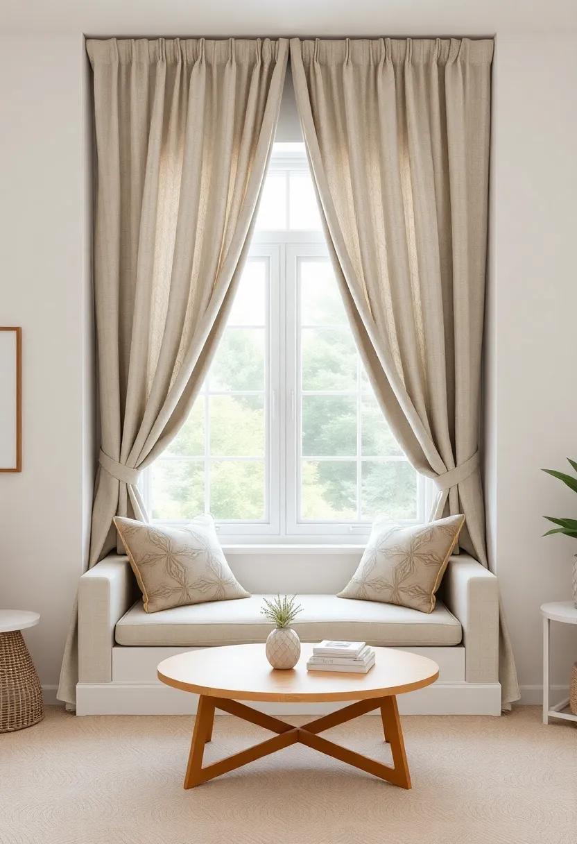 Window⁤ Seats: Creating Cozy nooks ⁣with the right Drapery