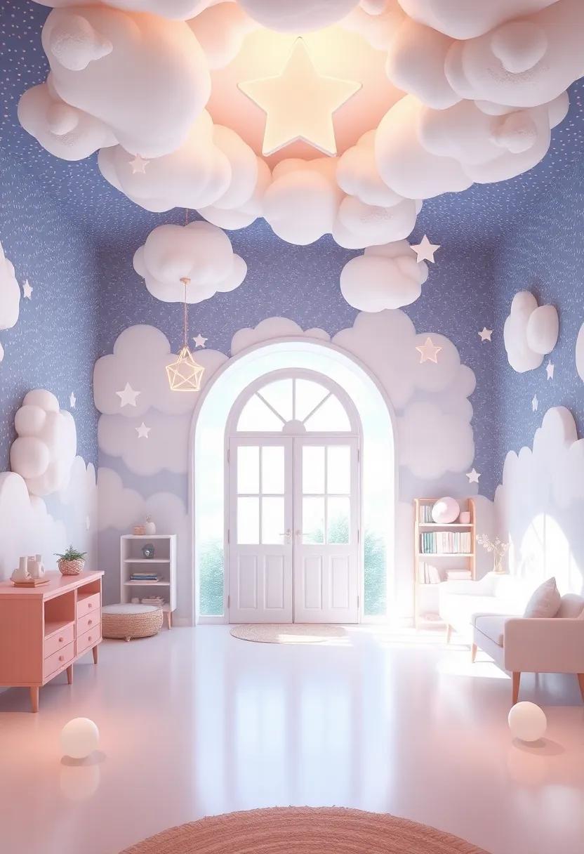 Exploring ⁣the Enchanting Entrance of Cloud and Stars​ Girls Nursery