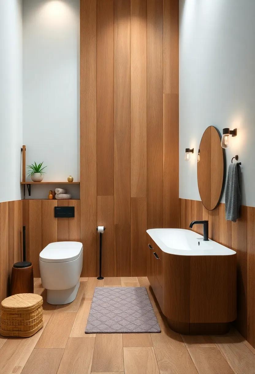 The ⁢Beauty of​ Wood Elements in Elegant Bathrooms