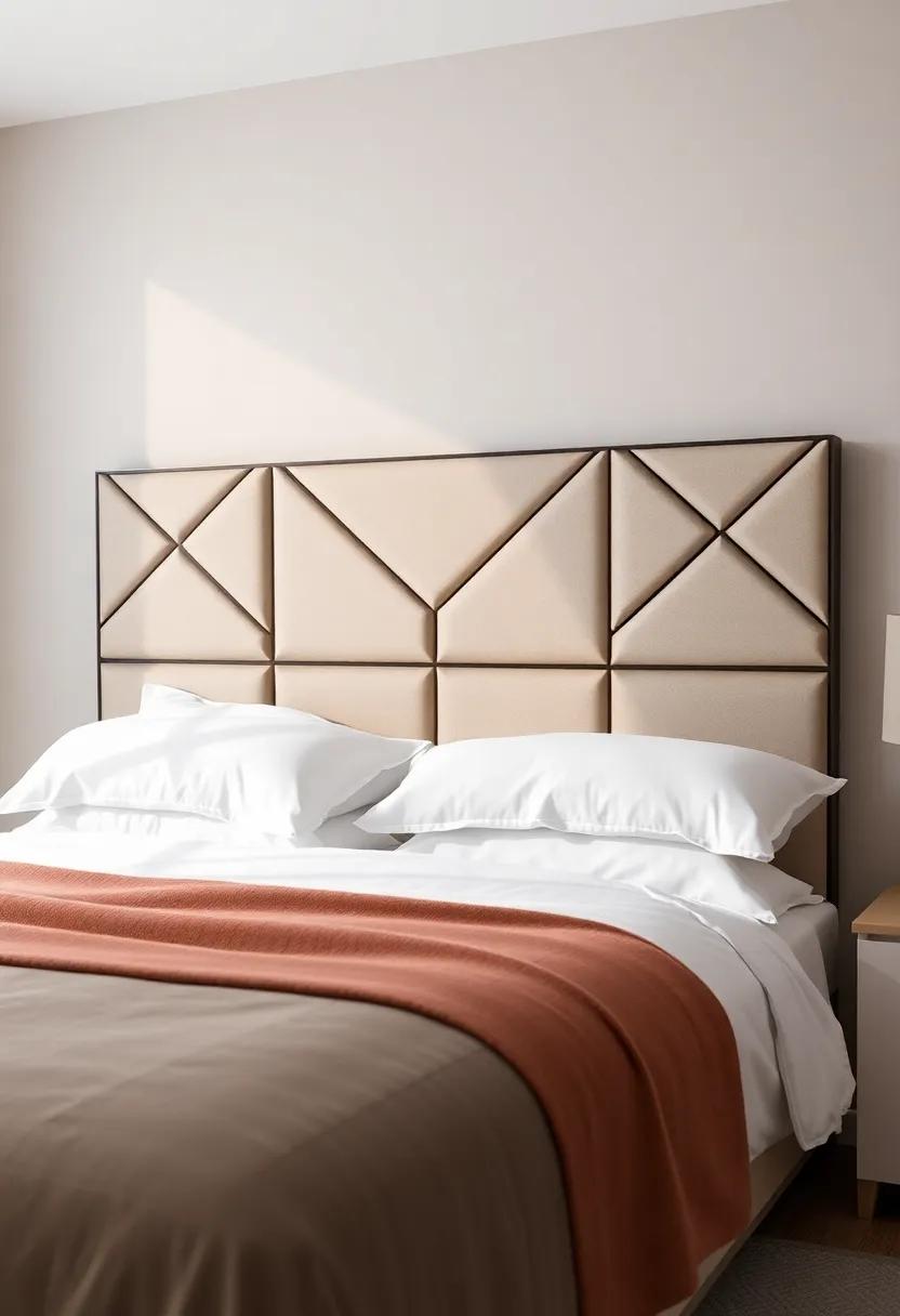 Small Spaces, ​Big impact: Maximizing ​style⁢ with Compact Geometric Headboards