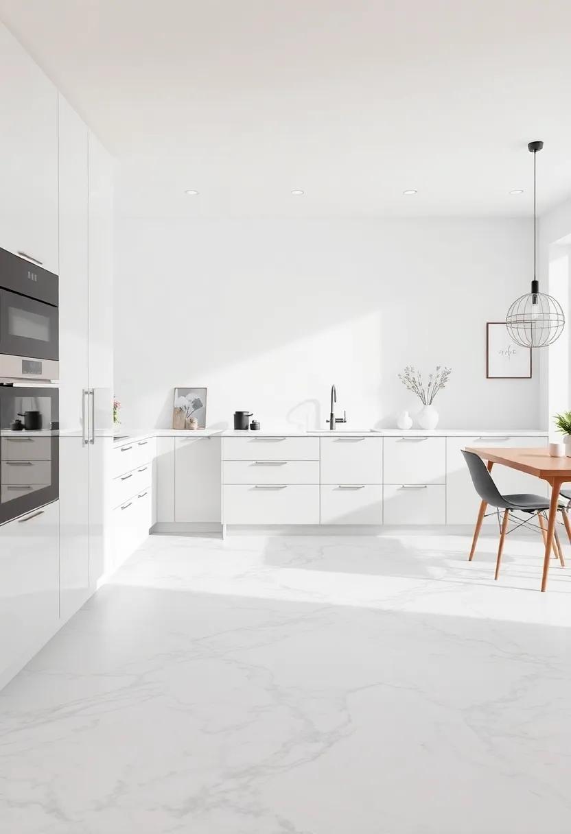 Get Inspired By Trending Kitchen Styles Featuring Marble Effect Flooring