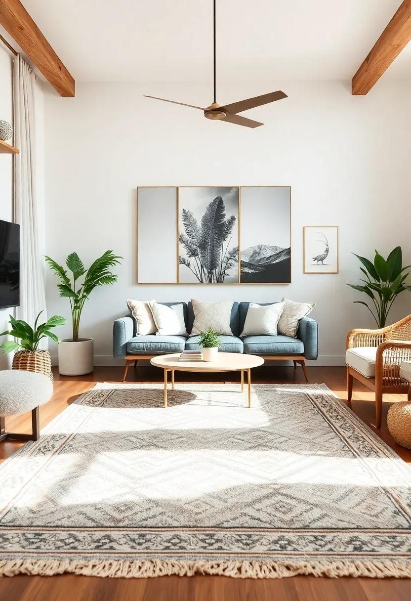 Unique Rugs to Tie ​Together a Neutral ⁤Living Room