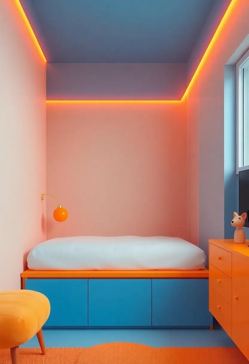 Adding Textures and Layers to a Boys' Room⁢ with Orange Highlights