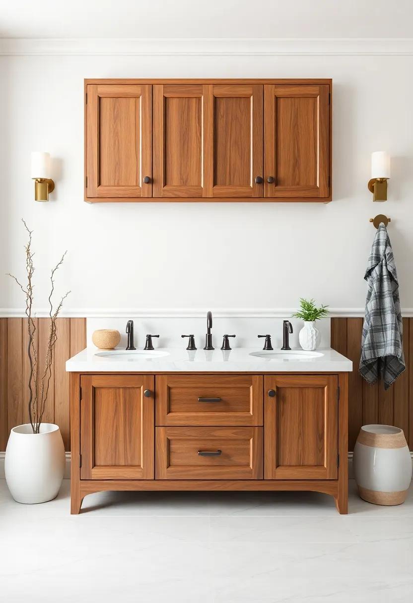 Embrace Timeless Elegance ⁤With Classic Wooden‍ Powder Room ‌Vanities