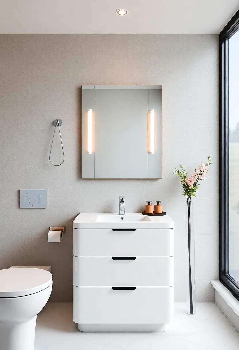 Sleek and Modern: Contemporary ‌Powder room Vanities For Urban living