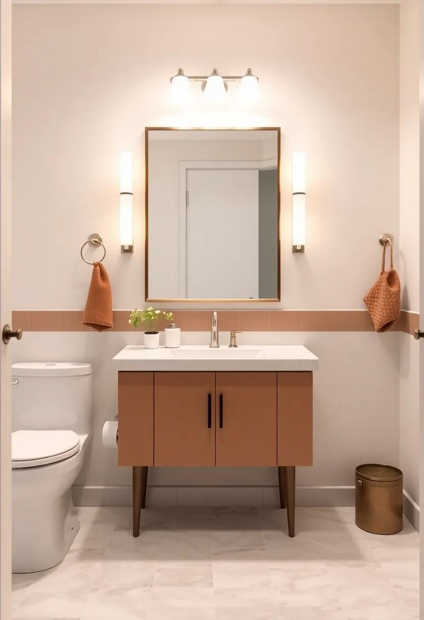 Vintage Vibes: Retro Powder Room Vanities that Add Character