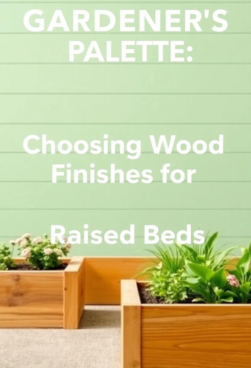 Gardener's Palette: Choosing Wood⁣ Finishes for⁢ Aesthetic‍ Raised ‍Beds