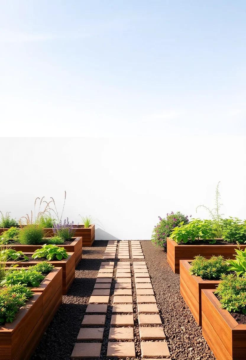 Whimsical Walkways:⁣ Integrating Raised‍ Beds into Pathways for Flow