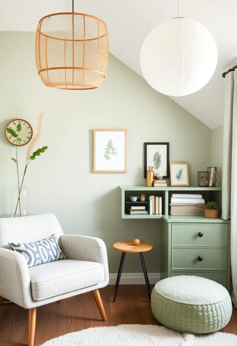 Creating a⁣ Cozy Reading ⁣Nook with​ Sage green Tones