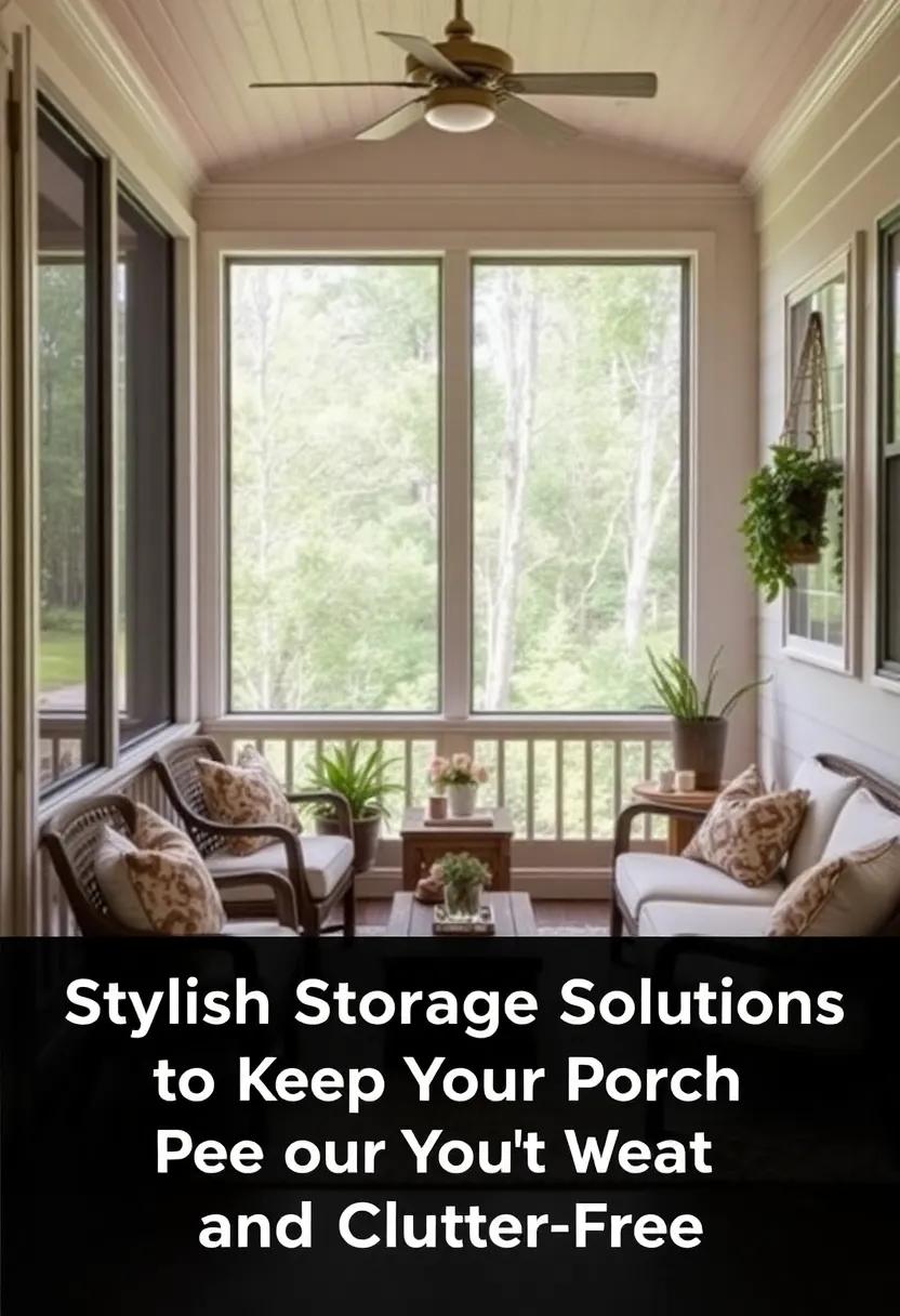 Stylish Storage⁤ Solutions to Keep Your Porch Neat⁤ and​ clutter-Free