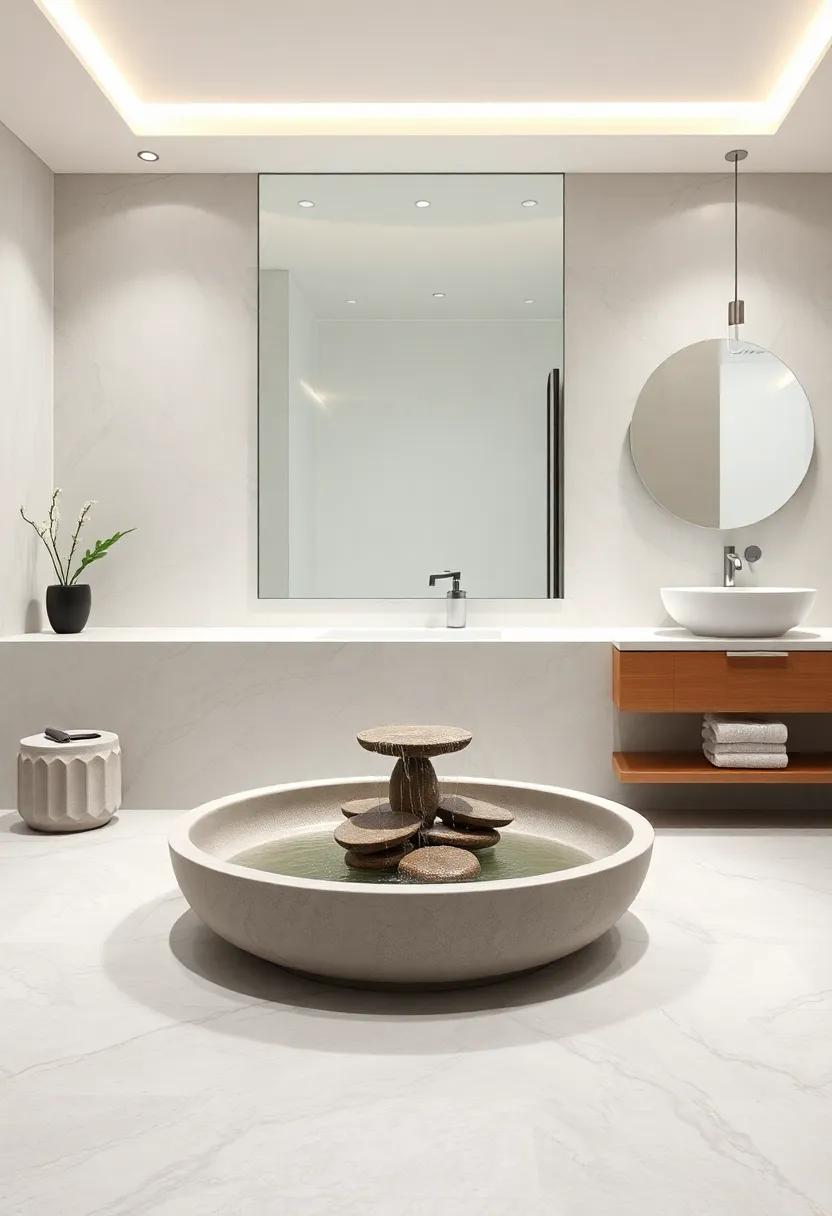 Water Features: The⁤ soothing Sounds of Running water⁢ in Bathroom Decor