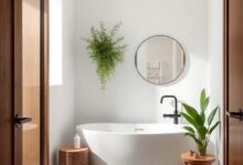 Embracing Nature: Transforming Your Bathroom with Eclectic Wooden Accents