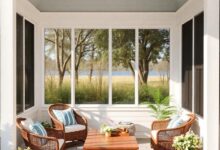 Embracing Coastal Vibes: Transform Your Screened Porch into a Beach-Style Oasis