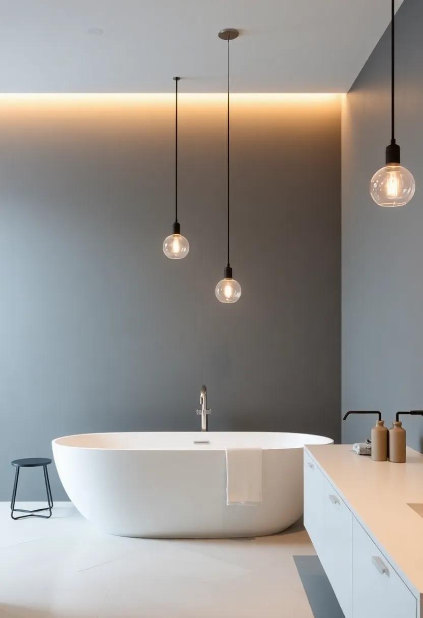 Elegant ⁤Pendant Lights for a Touch of Luxury in modern Bathrooms