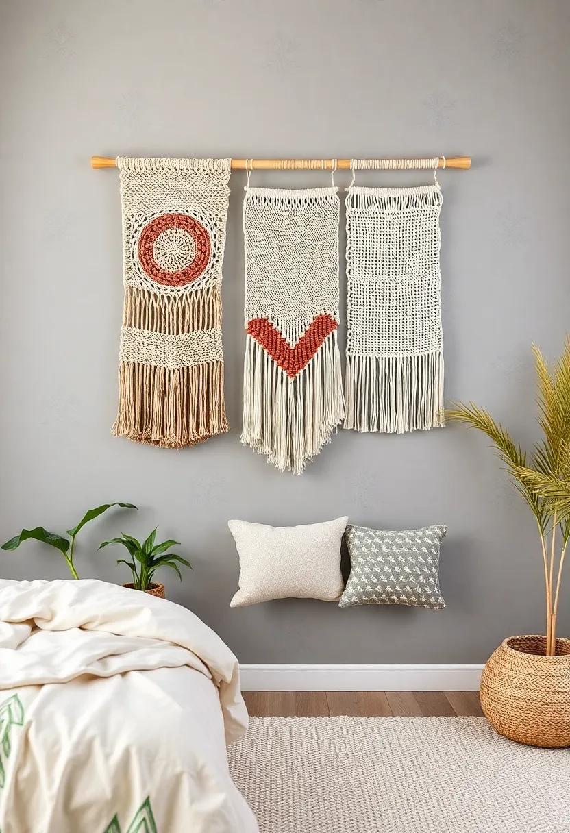 Introduce⁢ Natural Elements with Woven Wall Hangings for ⁣a Bohemian Flair