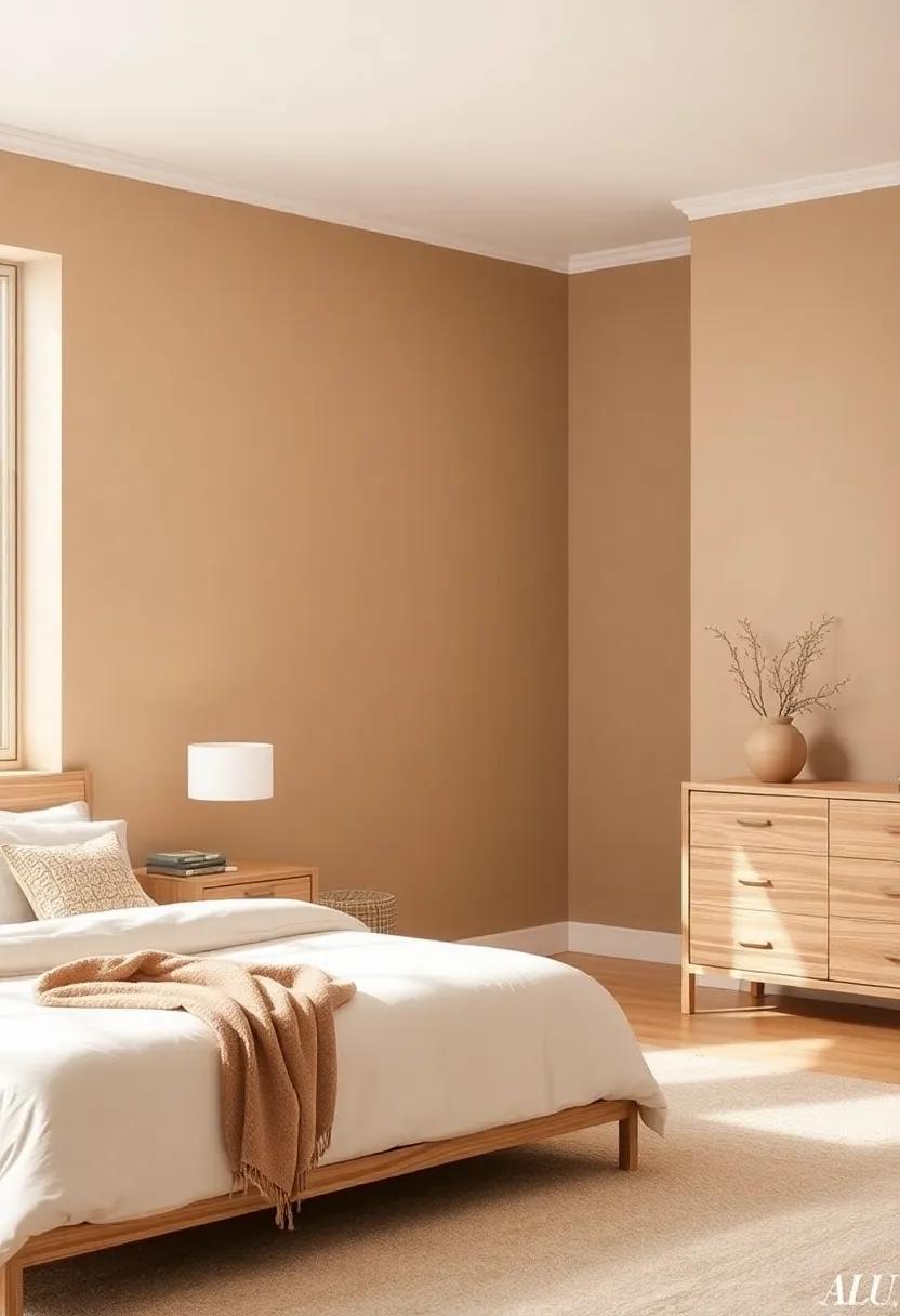 Exploring​ the Warmth of Soft Beige Tones Against Light Wood Furniture