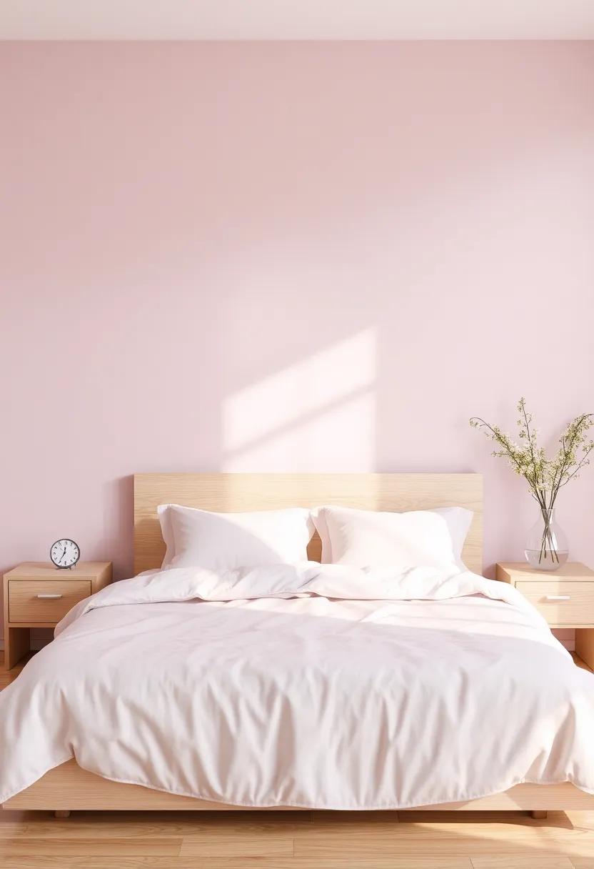 Charming Pastels:‍ The ⁤Subtle Touch of Lavender in a Light Wood Bedroom