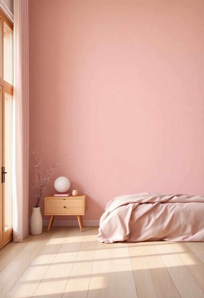 Whispers of Dusty Pink: A Romantic Contrast to Light Wood Interiors