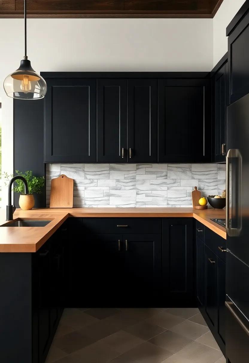 Sustainable Choices: The⁣ Benefits⁣ of Eco-Friendly Butcher Block with Black⁢ Cabinetry