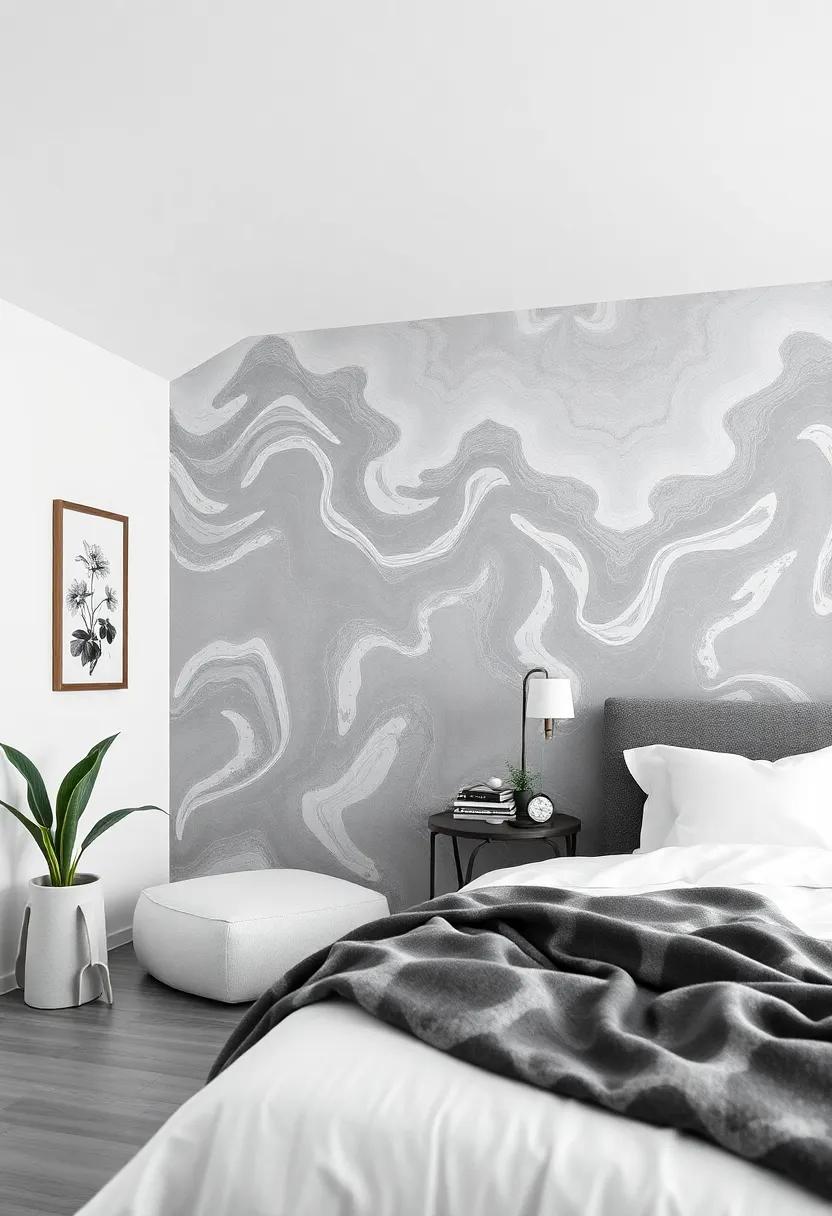 Creating a cozy Haven: Soft Textures with Striking‍ Wallpapers