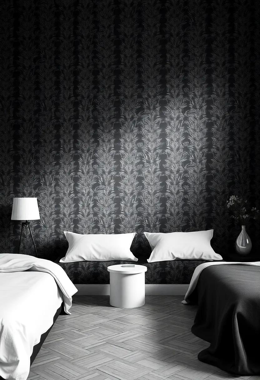 elegant‌ Inspirations from Vintage Black and White Wallpaper Designs