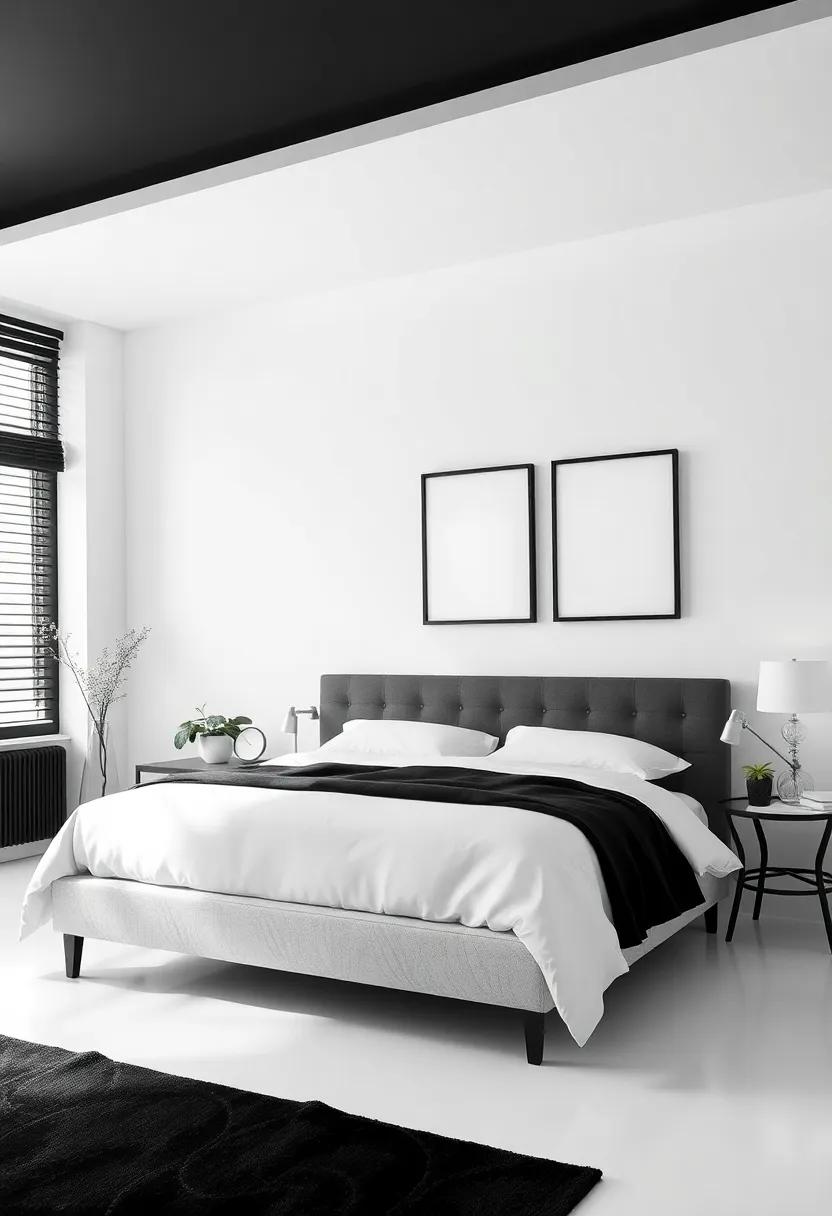 Personalizing Your Bedroom: Customized‍ Black and​ White Designs