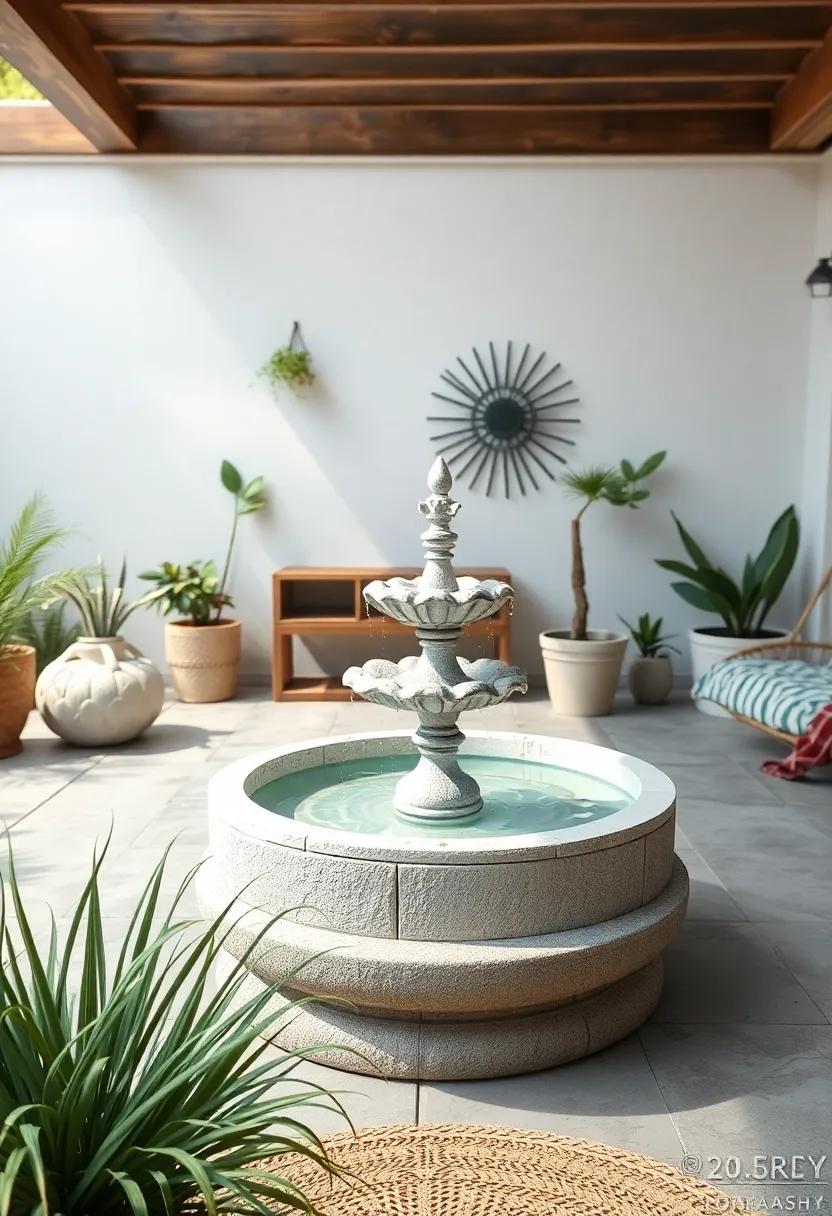 Peaceful Water Features:⁣ Adding Fountains or⁣ Birdbaths for Serenity