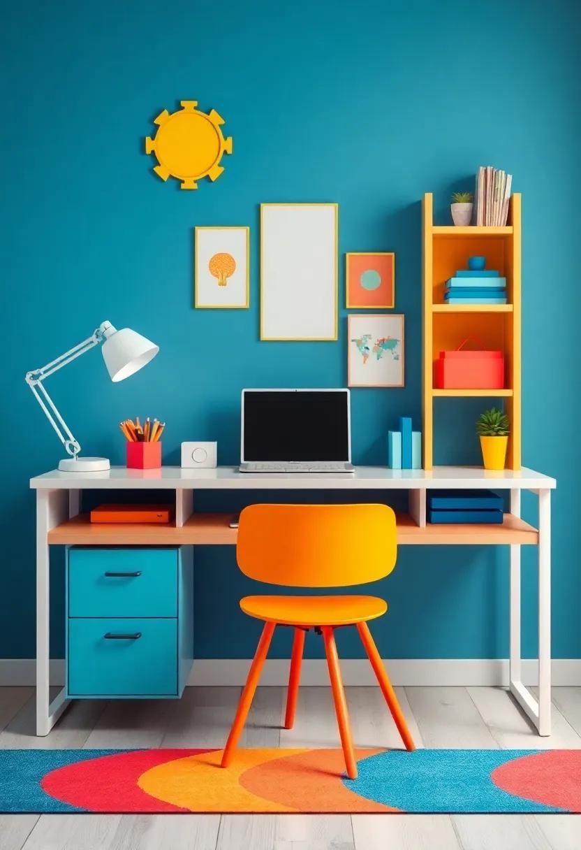 Colorful⁤ and Playful Desk ⁣Ideas for a Fun Learning Environment