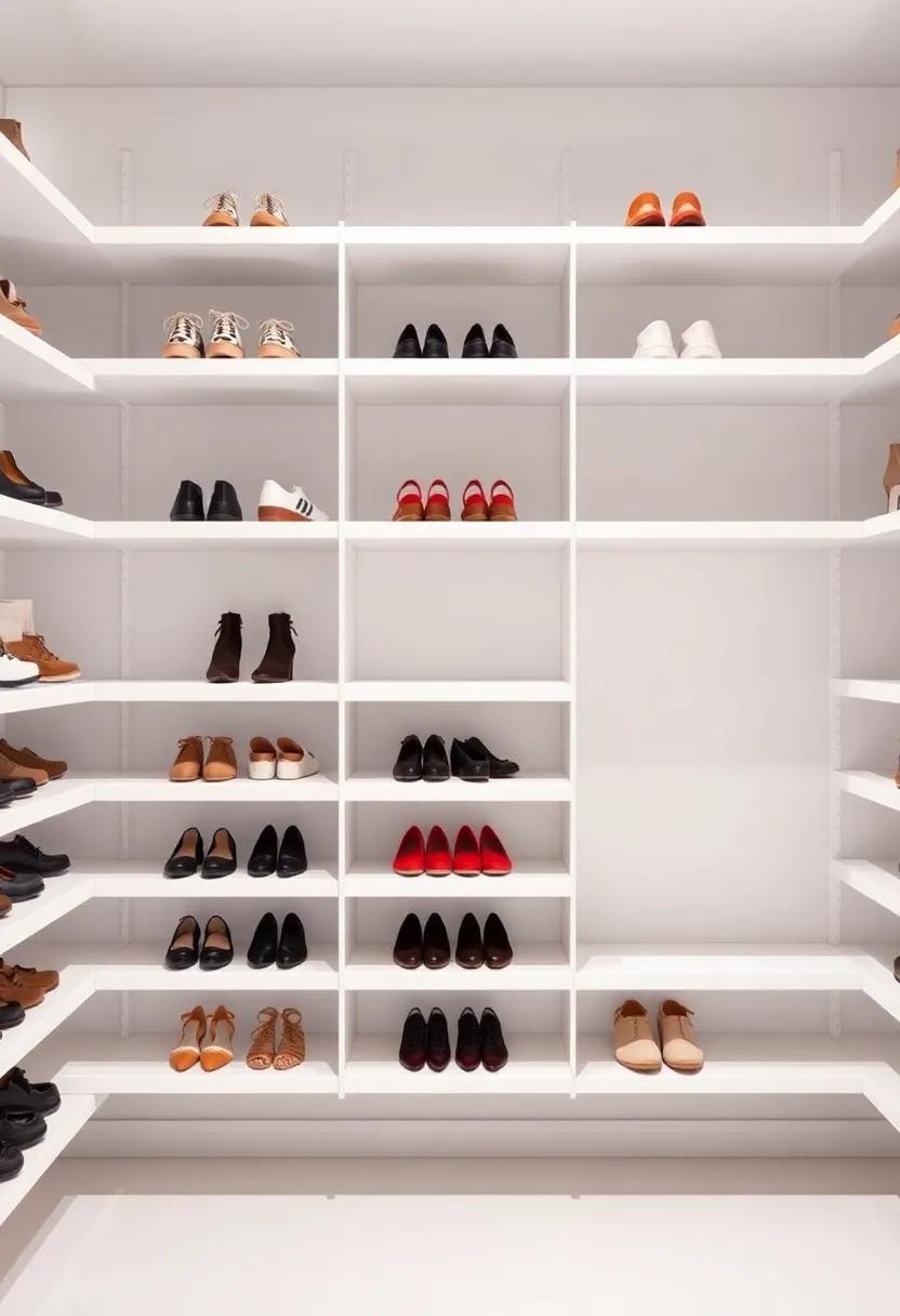 Craft a Stylish⁤ Shoe Gallery with Modular Shelf Systems for ⁣easy ⁤Access