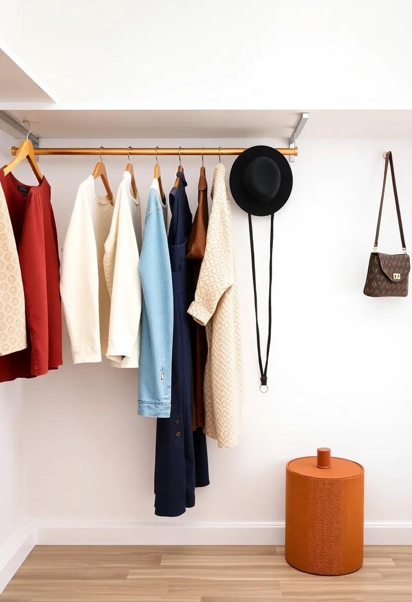 Create a Fashion Display⁣ with Hooks and racks to Showcase Your Favorite‌ Pieces