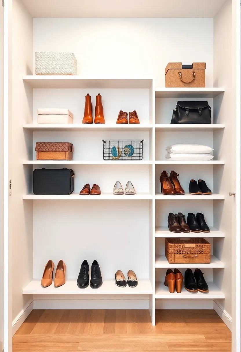 Transform Unused⁣ Corners into Functional Shelves for Shoes and Accessories