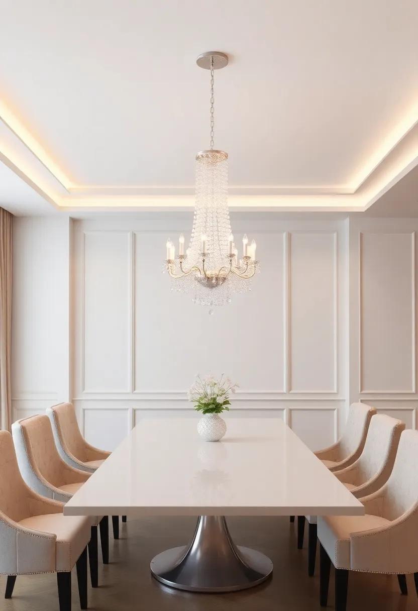 The ⁤Charisma⁣ of Crystal Chandeliers ​in⁣ Elegant Dining ​Spaces