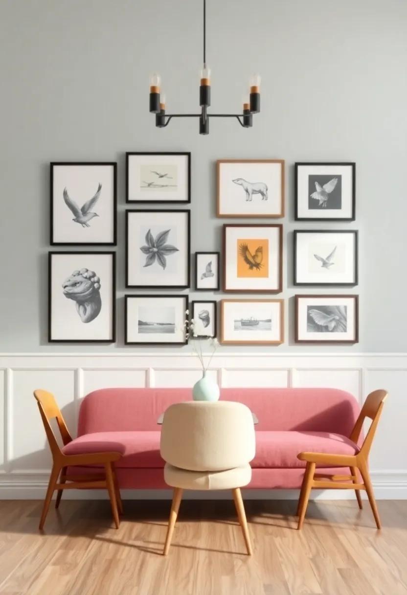 Crafting a​ Gallery Wall with ​Personal Touches for a Stunning Dining Room Feature