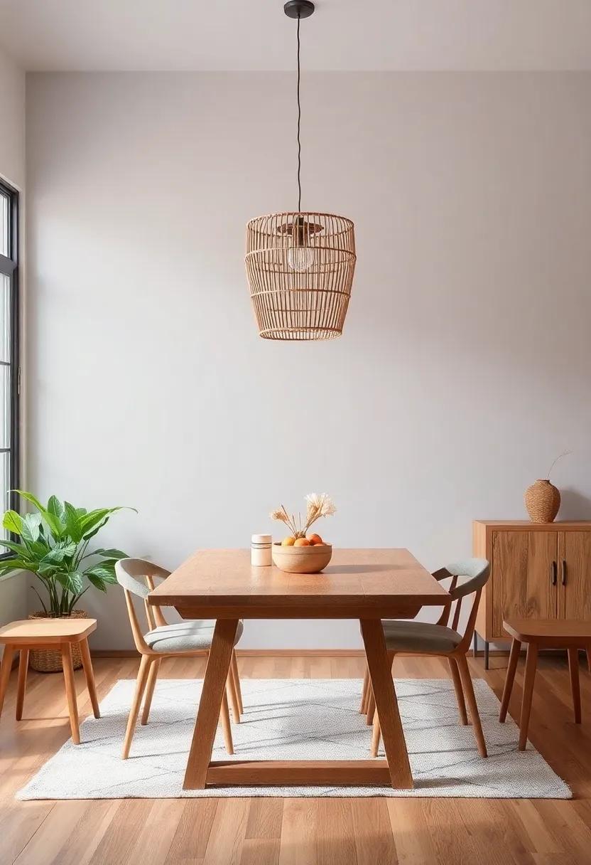 Incorporating ⁣Natural Elements for a‍ Rustic Touch in Your Dining Room Design