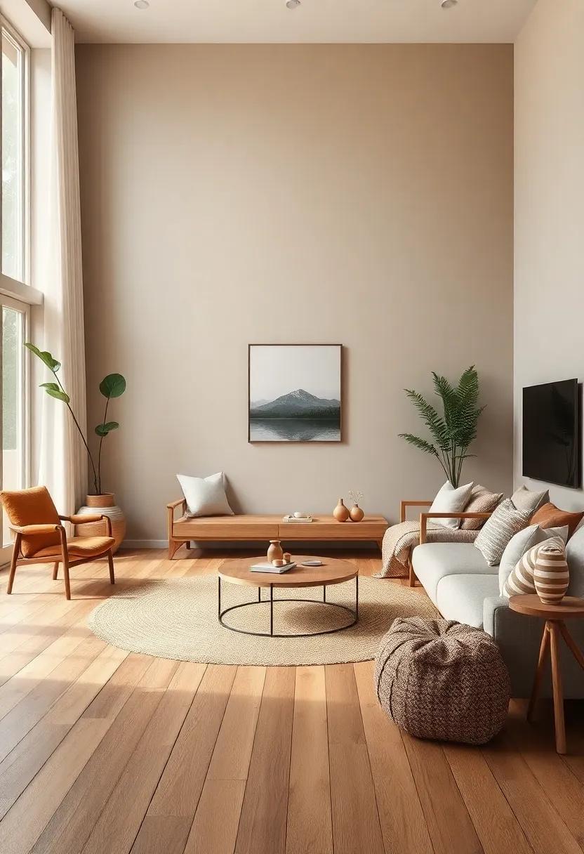 Embracing Nature Through Earthy Color Palettes in​ Living Room Design