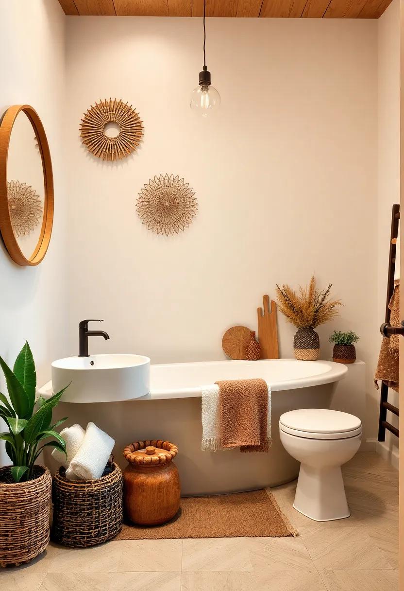 Artful Displays: Curating wooden Accents for a Personalized Bath Atmosphere