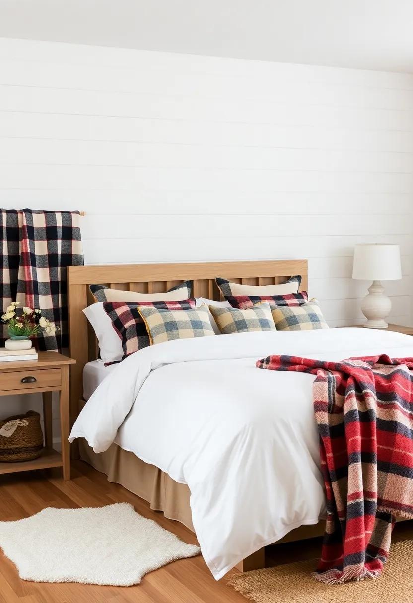 Creating a Cozy ⁢Atmosphere with Plaid Bedding ⁣and Throws