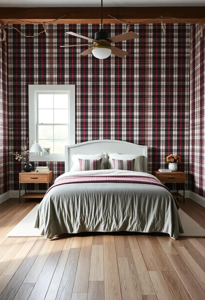 Statement Walls: Using Plaid Wallpaper to Make Bold Design Choices