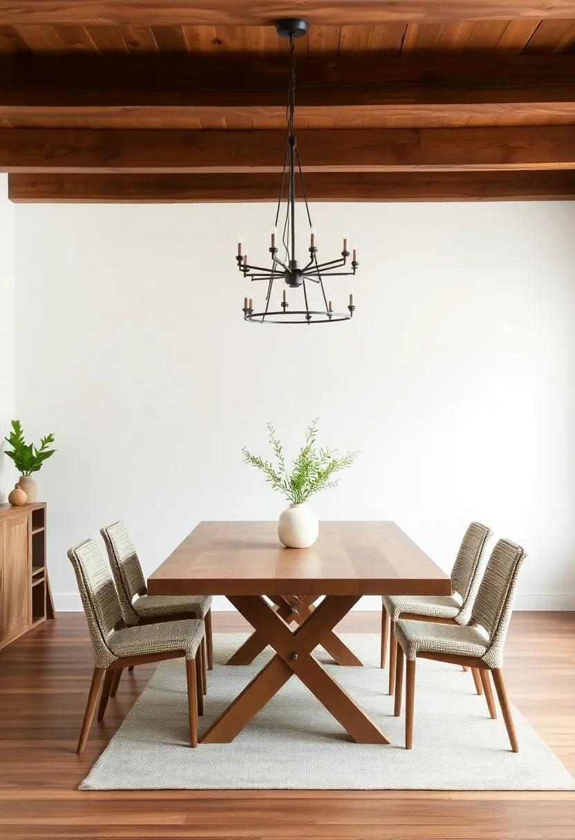 Embracing Nature: layering Organic ‍Textures in Farmhouse Dining Rooms