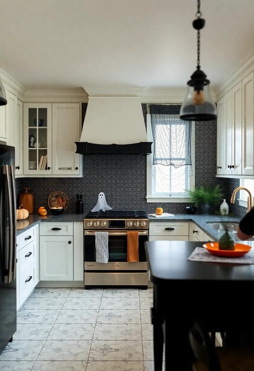 Charming Ghostly Accents for a Spooky ‌Yet Elegant Kitchen