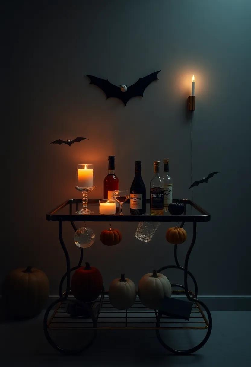 Eerie Entertaining: Spooky Bar cart Ideas for Halloween Spirits