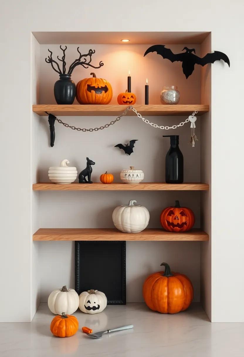 Enchanting Shelf Displays that ​Showcase Your Halloween Spirit