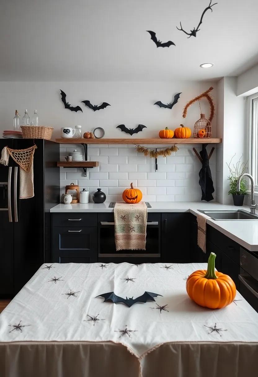 Textiles ‌with a Twist: Halloween-Inspired Kitchen Linens