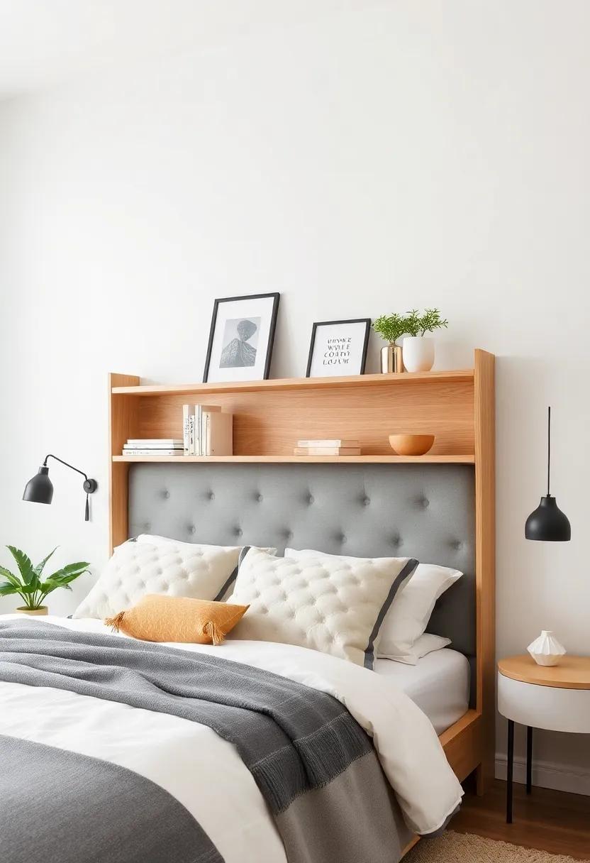 Functional Decoration: the Dual Purpose ​Of‍ A Shelving⁣ Headboard