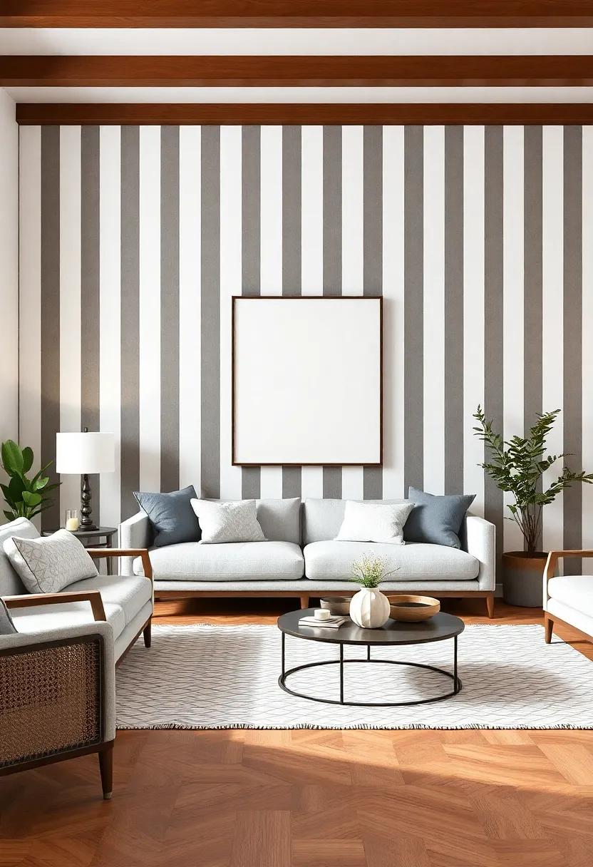 Embracing⁤ the Timeless Charm of Vertical Striped ⁣Accent Walls